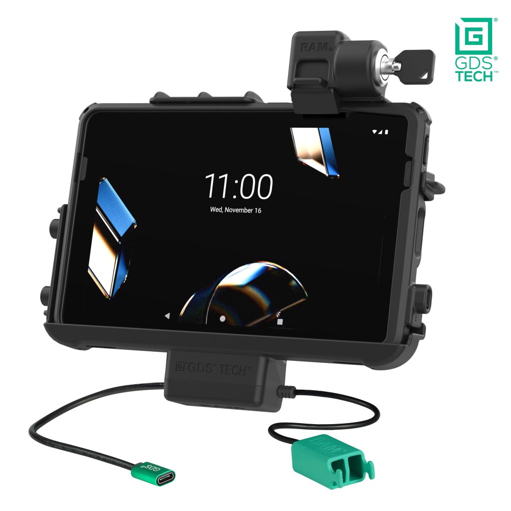 使用TLR ®锁定GDS® Thin-Dock™ +双USB，用于Zebra ET 401 10英寸