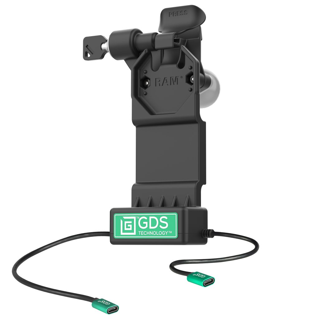 GDS® Uni-Conn™左锁定底座+带释放杆的单USB-C