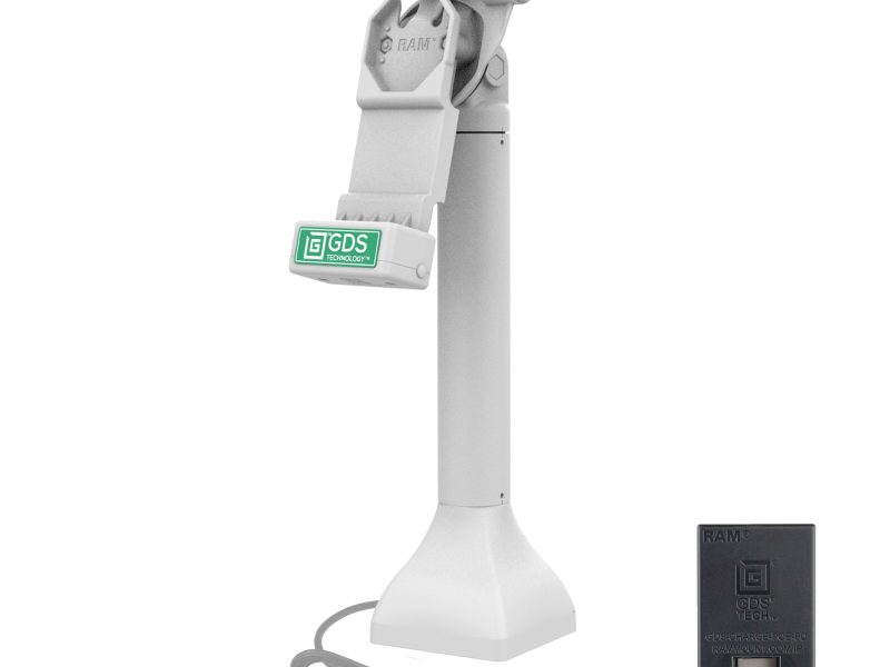 GDS® Uni-Conn™ 14″ Locking Pedestal Dock with PoE – Gray