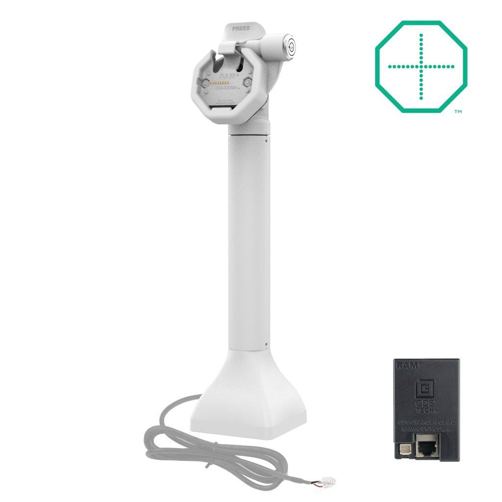 GDS® Uni-Conn™电动14英寸锁定基座底座，带OE-灰色