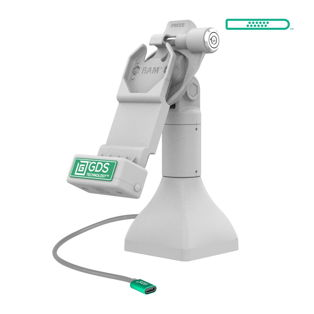 GDS® Uni-Conn ™ 7英寸带USB-C-Gray锁定基座底座底座