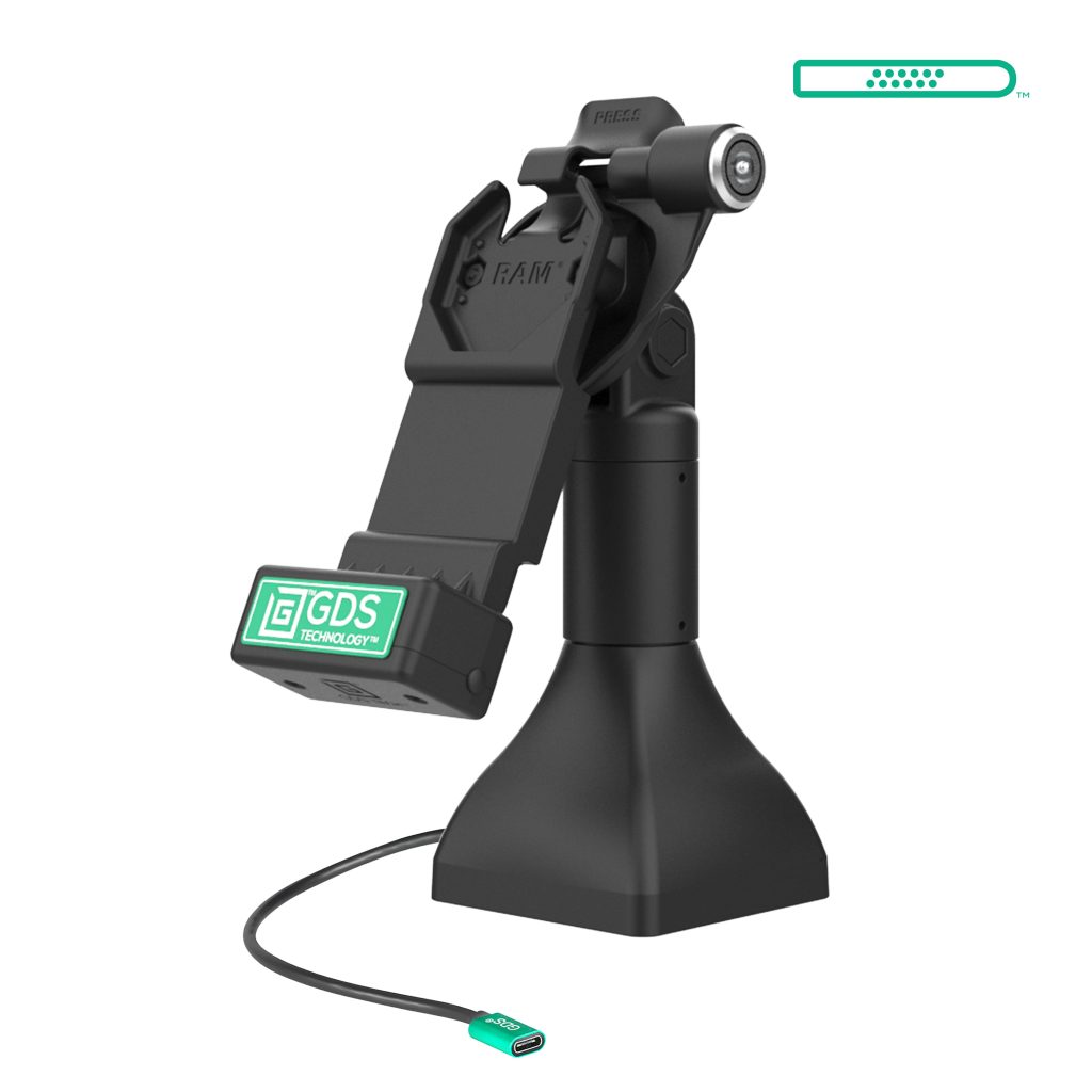GDS® Uni-Conn™ 7英寸带USB-C的锁定基座底座底座