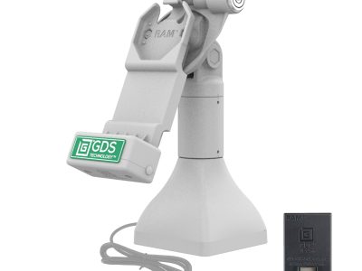 GDS® Uni-Conn™ 7″ Locking Pedestal Dock with PoE – Gray