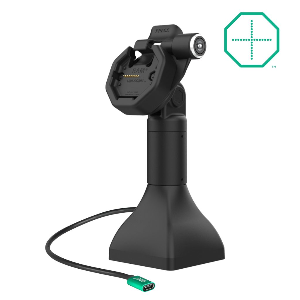 GDS® Uni-Conn™电动7英寸锁定基座底座，带USB-C