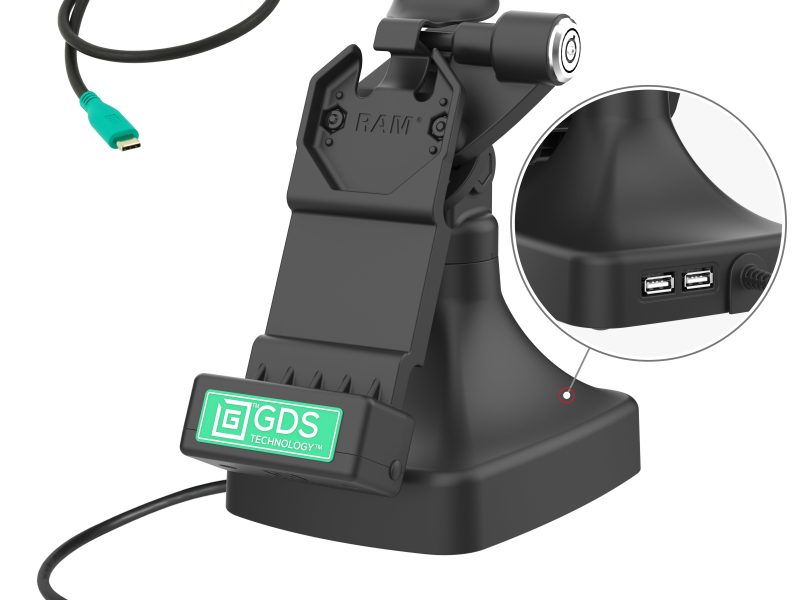 GDS® Uni-Conn™ Locking Tilt & Swivel Dock with USB-C + Data