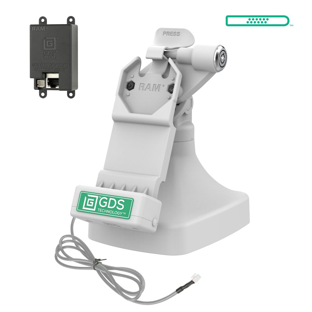 GDS® Uni-Conn™锁定按钮和旋转底座，带OE-灰色