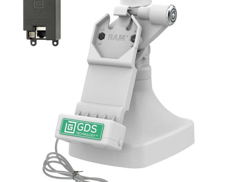 GDS® Uni-Conn™ Locking Tilt & Swivel Dock with PoE – Gray