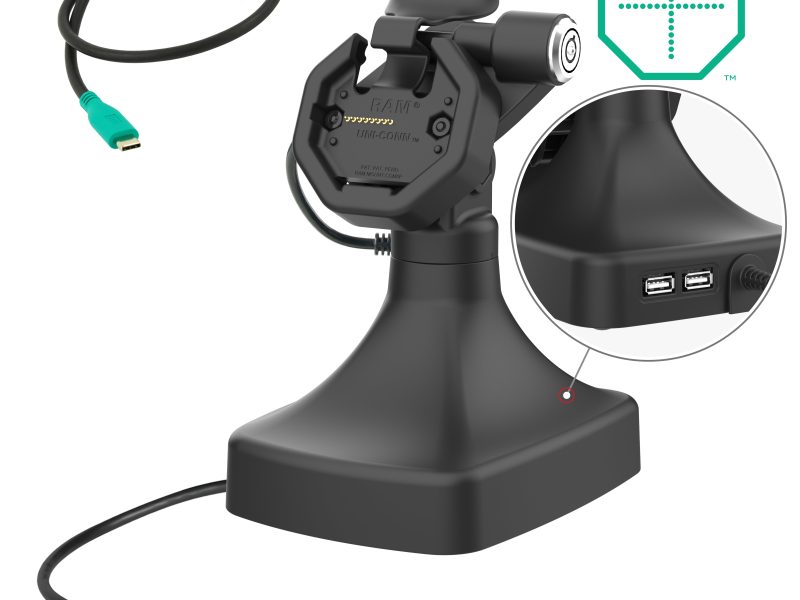 GDS® Uni-Conn™ Powered Locking Tilt & Swivel Dock with USB-C + Data