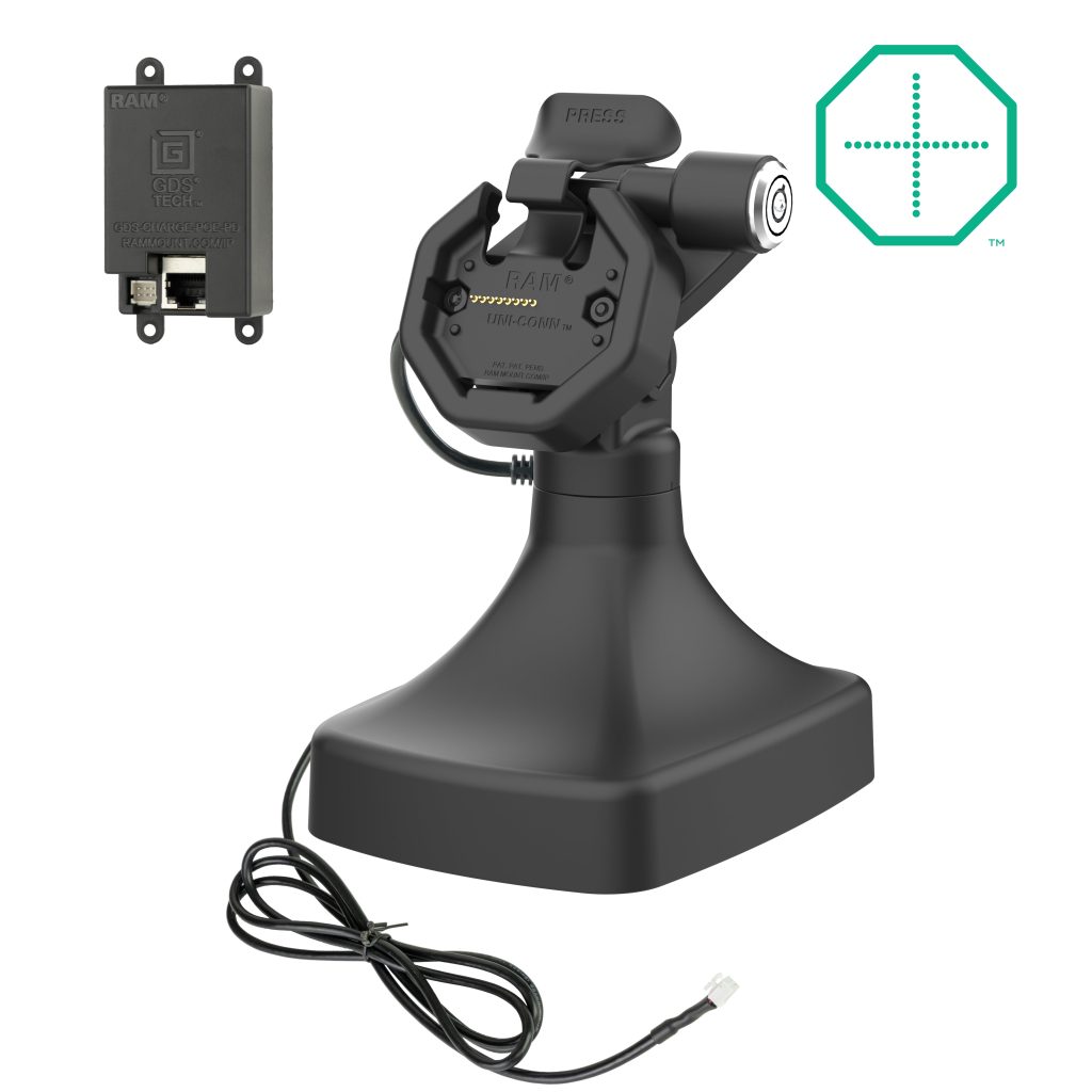 GDS® Uni-Conn™电动锁定按钮和旋转底座，带OE