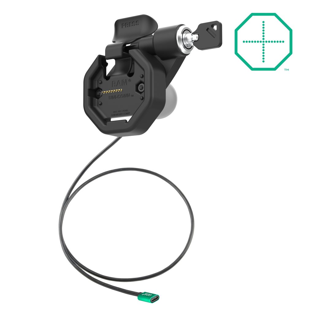 GDS® Uni-Conn™电动右锁式坞站，带USB-C连接器