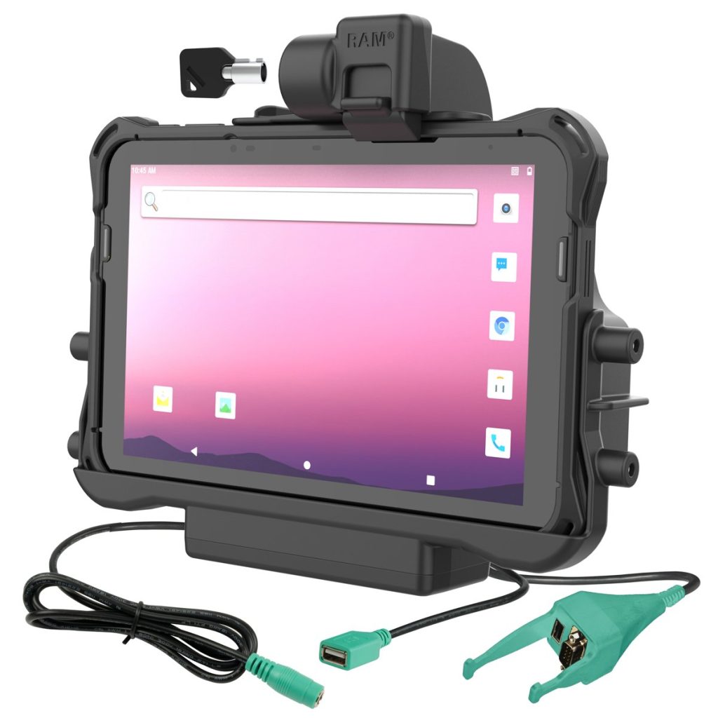 适用于Honeywell ScanSYS EDA 10A的RAM®锁定电源+数据和DB 9 Dock
