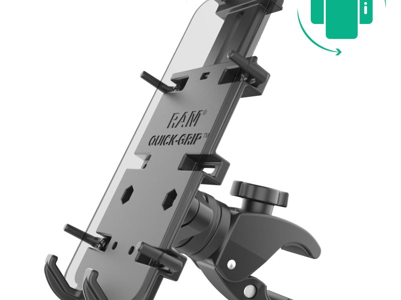 RAM® Quick-Grip™ XL Phone Mount with Rotating Low-Profile Tough-Claw™