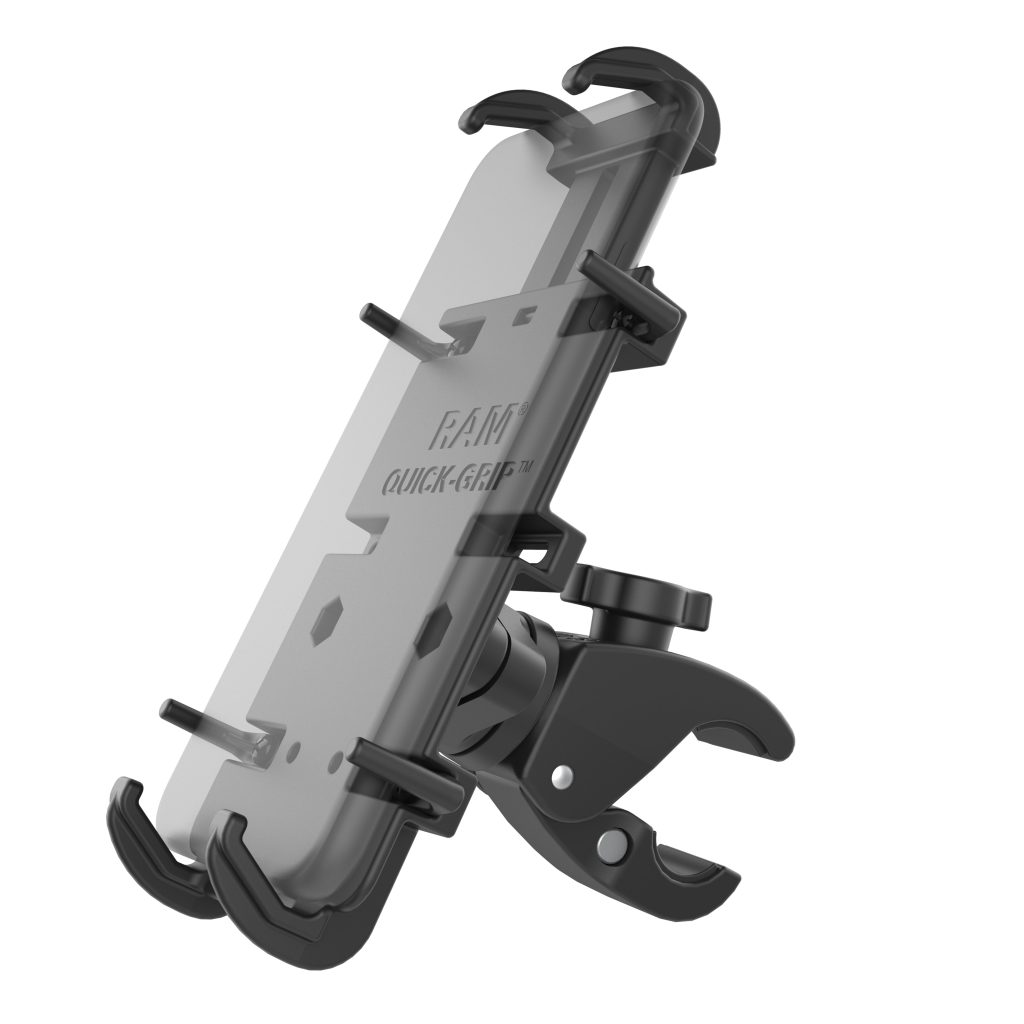 RAM® Quick-Grip™ XL手机支架，带低剖面Tough-Claw™