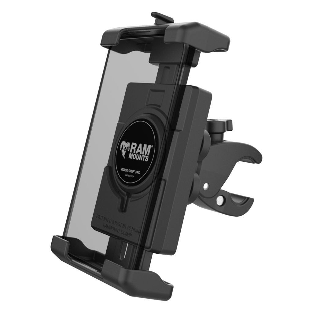 RAM® Quick-Grip™ Pro XL减震手机支架，配备Tough-Claw™