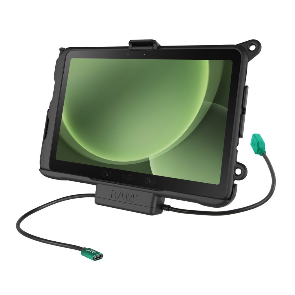 RAM® EZ-Roll ‘ r ™电源和数据底座，用于Tab Active 5 Pro和4 Pro