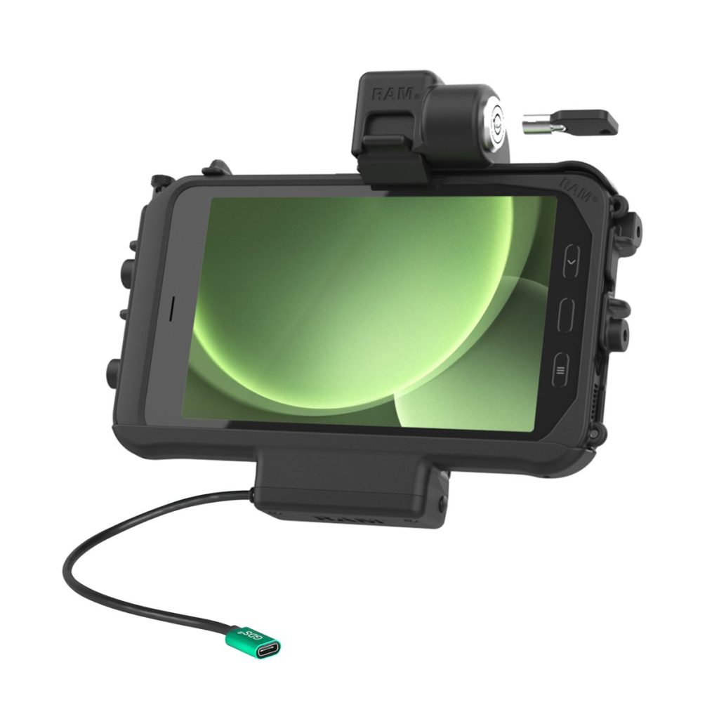 RAM® Thin-Dock™用于Tab Active 5和3的锁定电动Dock