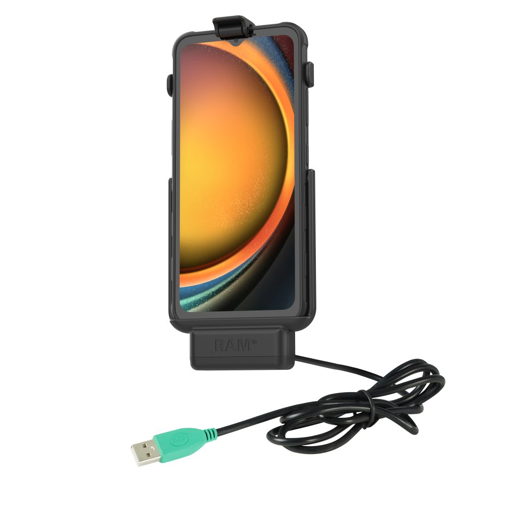 适用于三星Galaxy XCover 7的RAM® EZ-Roll ‘ r ™ Powered Dock（无壳）