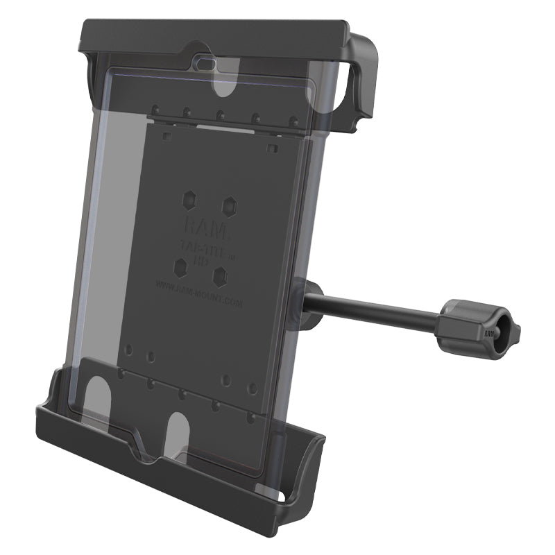 RAM® Tab-Tite™支架，适用于9英寸-10.5英寸片剂，带盒子和固位臂