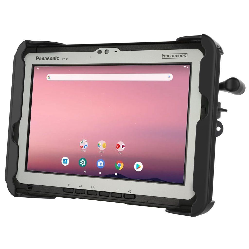 RAM® Tab-Lock™支架，用于Panasonic FZ-G2和FZ-A3、Getac UX 10+更多
