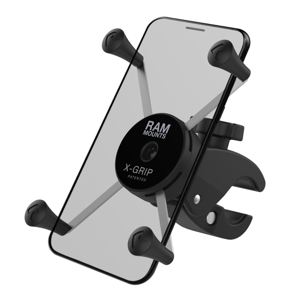 RAM® X-Grip®大型手机支架，配备低剖面小Tough-Claw™