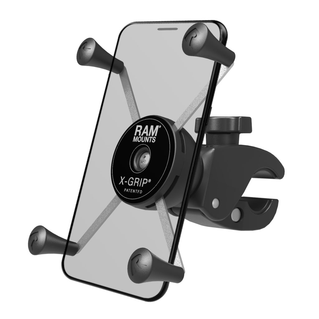 RAM® X-Grip®大型手机支架，带低剖面中号Tough-Claw™