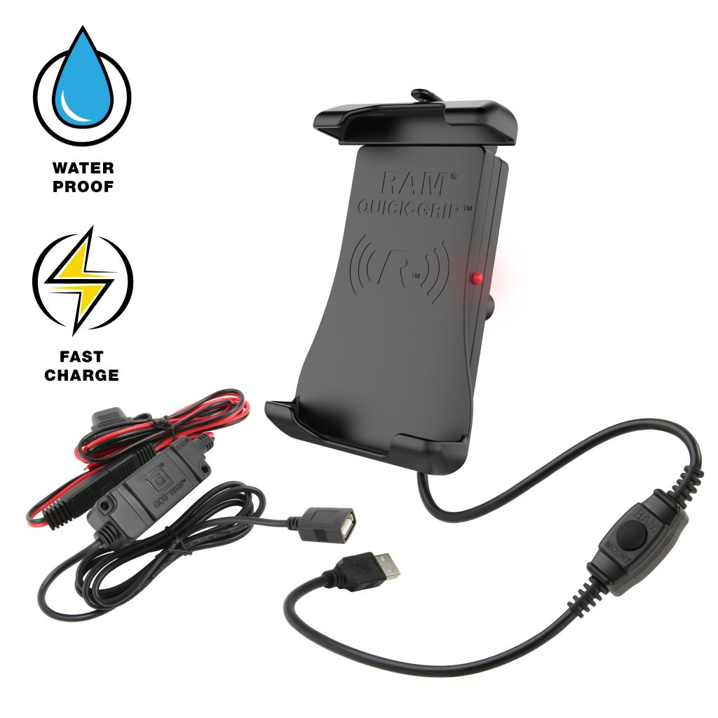 RAM® Quick-Grip™ 15 W防水无线充电座带充电器