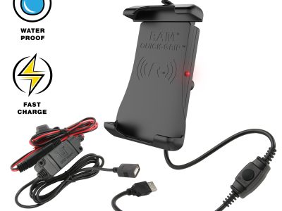 RAM® Quick-Grip™ 15W Waterproof Wireless Charging Holder with Charger