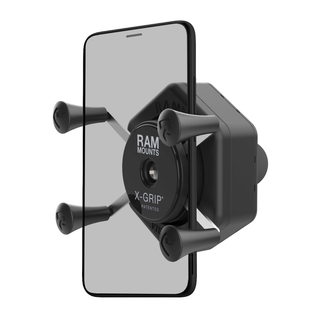 带有Ball & Vibe-Safe™适配器的RAM® X-Grip®手机支架