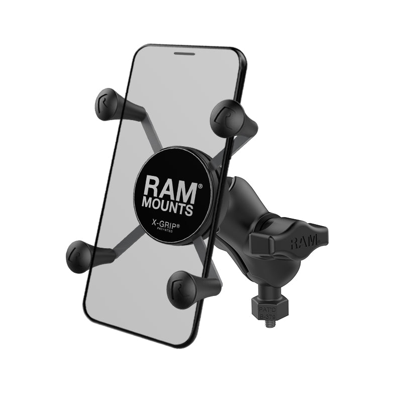 RAM® X-Grip®手机支架，配备RAM® Tough-Ball™ M6-1 x 6 mm底座
