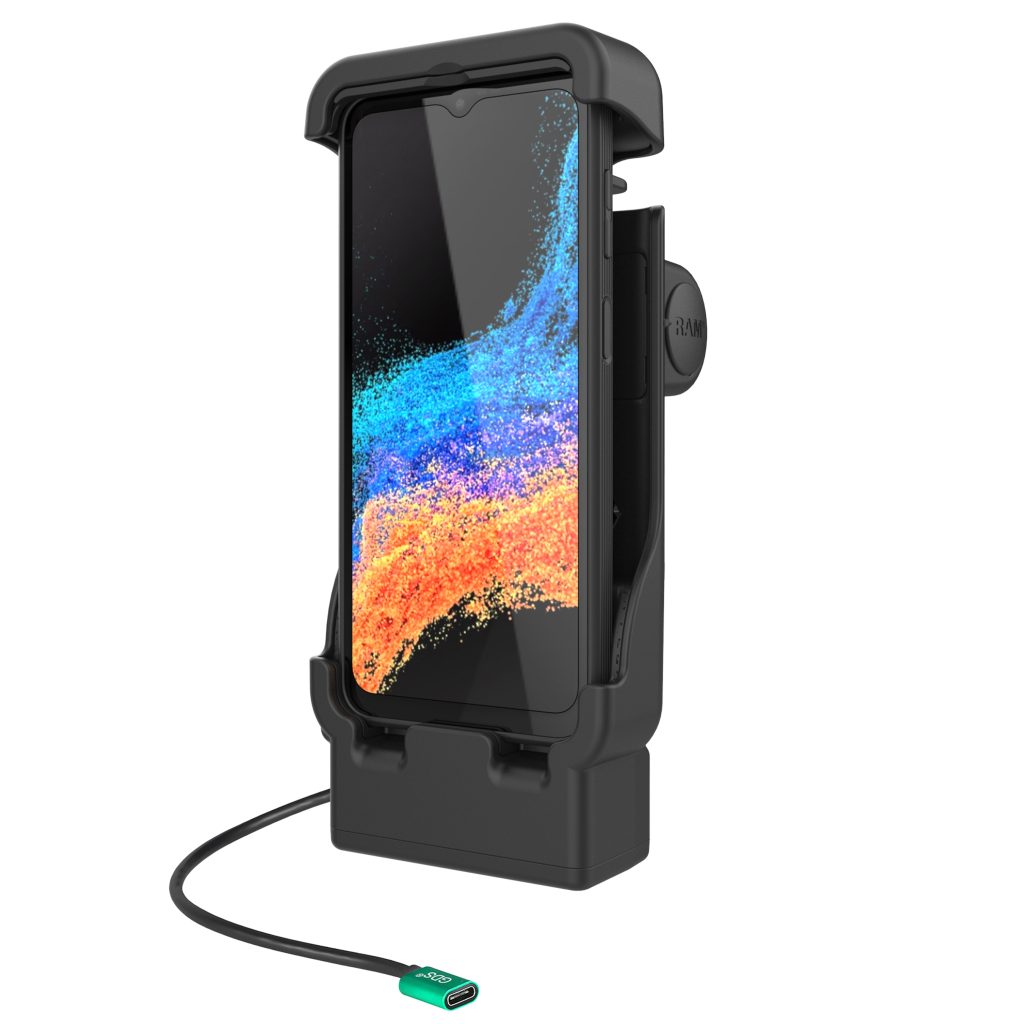 适用于XCover 7 Pro和6 Pro无壳的RAM®供电车载底座