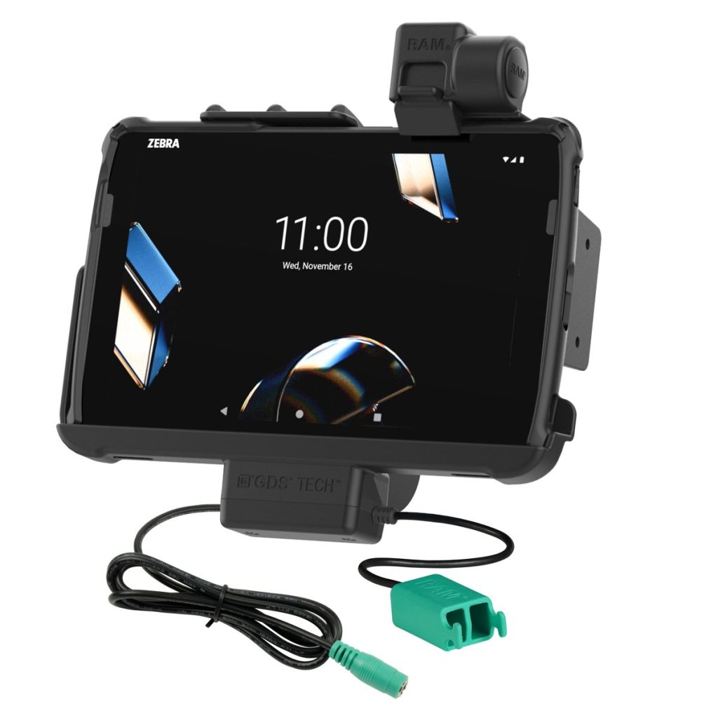 RAM® Tough-Dock™ Power +双USB，带锁存器，适用于Zebra ET 4x 10”