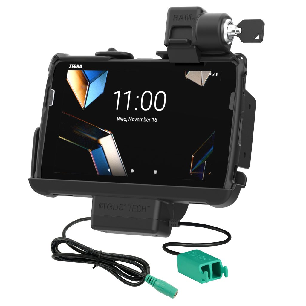 锁定RAM® Tough-Dock™电源+双USB，适用于Zebra ET 401 8英寸