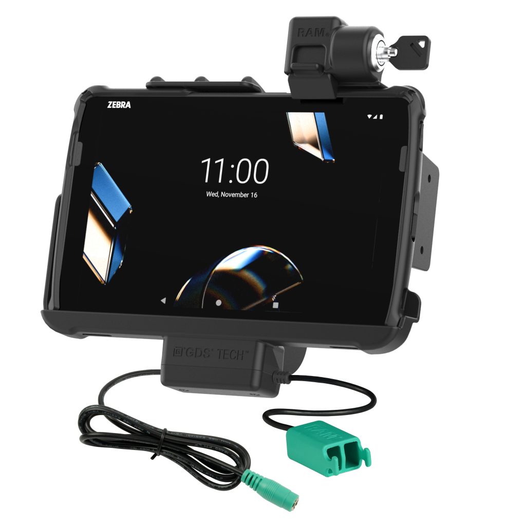 锁定RAM® Tough-Dock™电源+双USB，适用于Zebra ET 401 10英寸