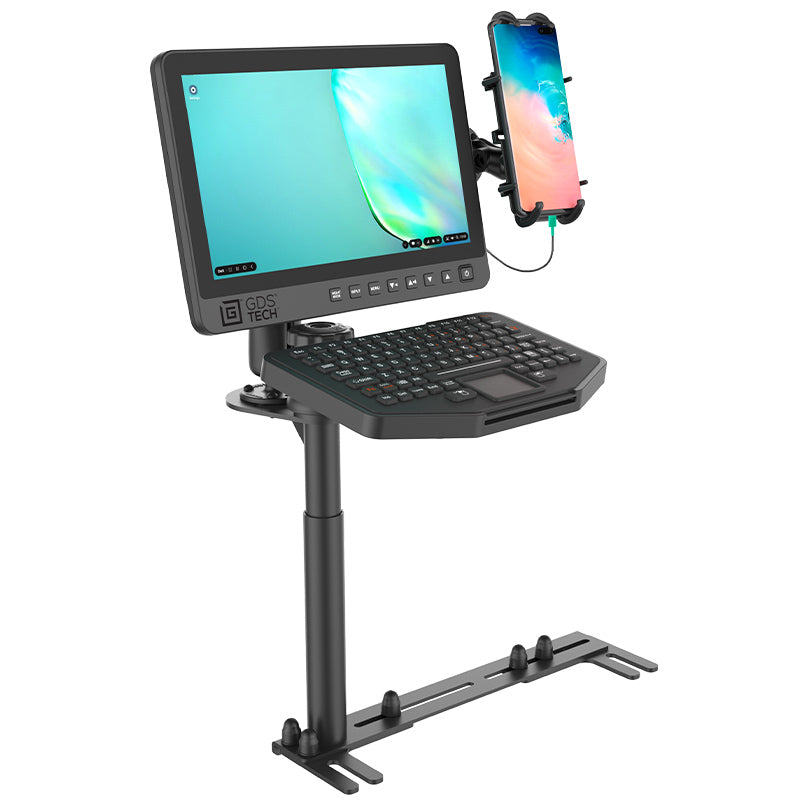 带有显示器、键盘和手机支架的GDS® Ecosystem™车载套件