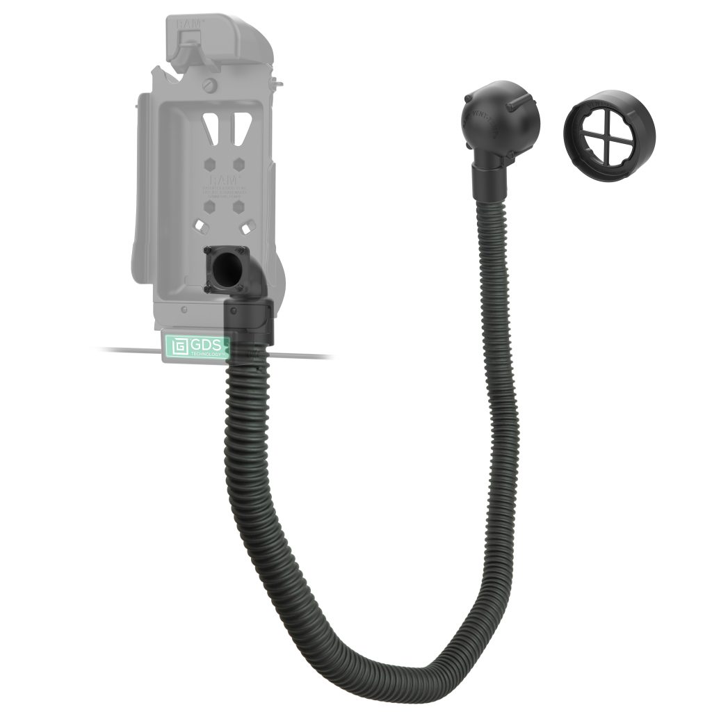 RAM® Vent-Temp™，带有圆形通风口的后座连接