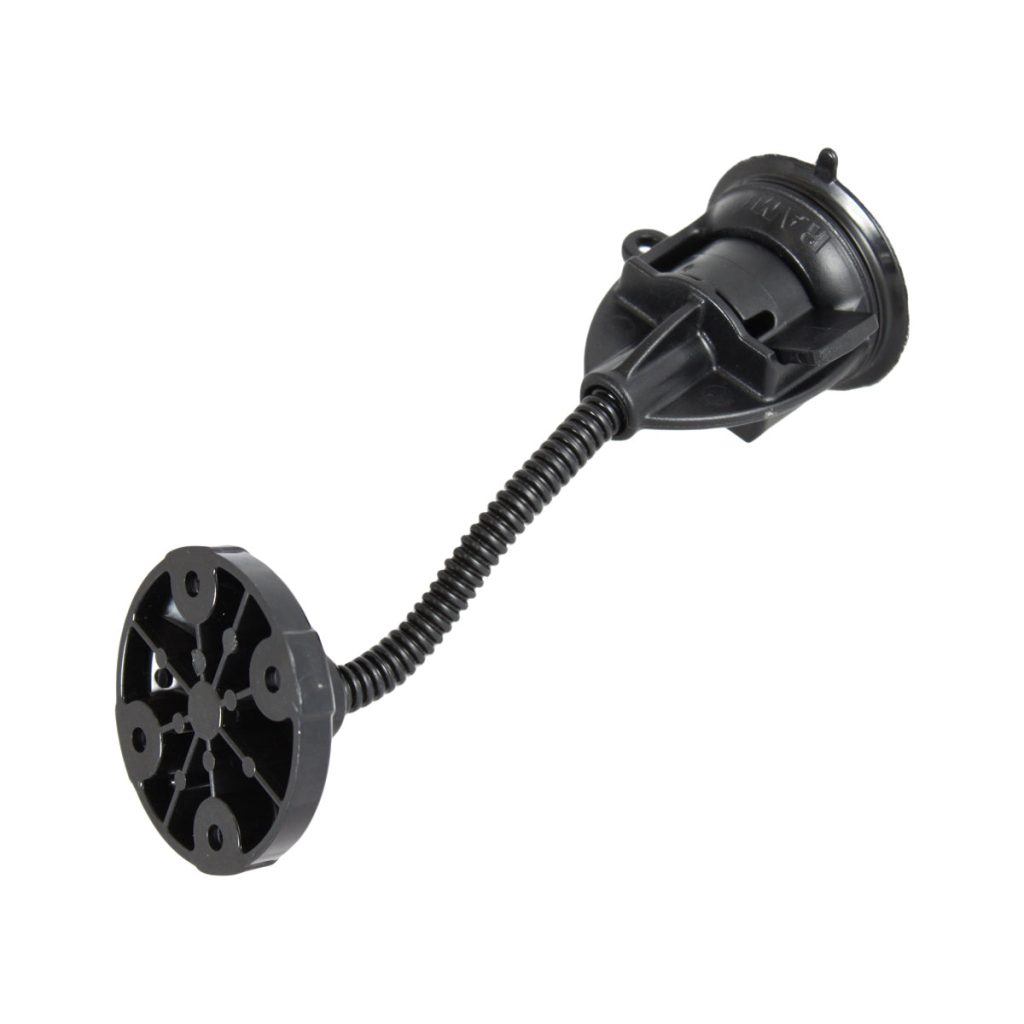 RAM® Twist-Lock™吸盘，带4”RAM® Flex-Arm™和圆形板