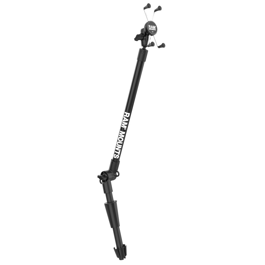 RAM® Press-N-Lock™ 24”Kayak管底座，带X-Grip®大号手机支架