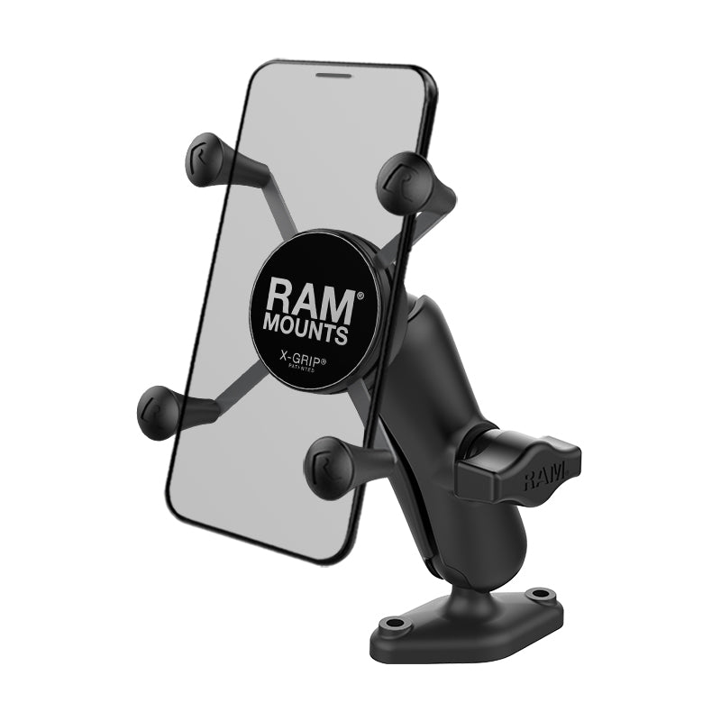 带有钻石底座的RAM® X-Grip®复合手机底座