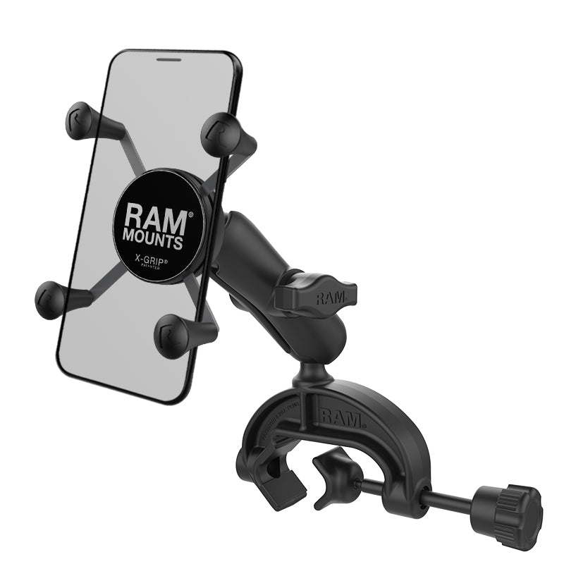 RAM® X-Grip®手机支架，带复合磁叉夹底座