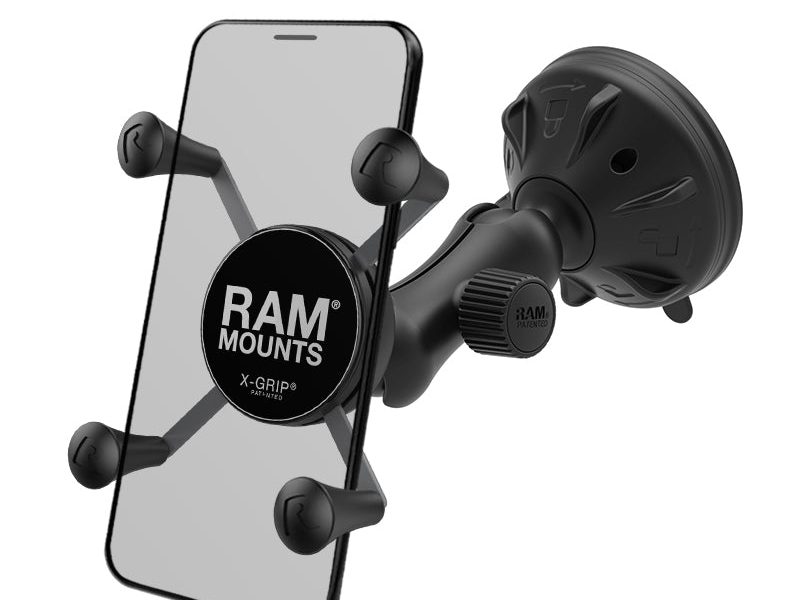 RAM® X-Grip® Phone Mount with Twist-Lock™ Low-Profile Suction Cup