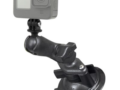 RAM® Twist-Lock™ Composite Suction Mount with Action Camera Adapter