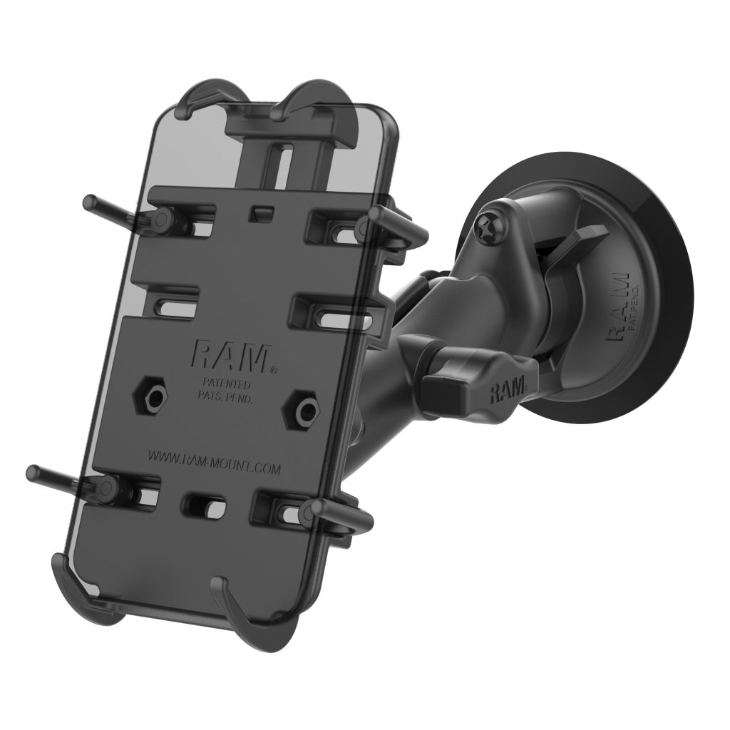RAM® Twist-Lock™复合吸盘座，带RAM® Quick-Grip™固定器