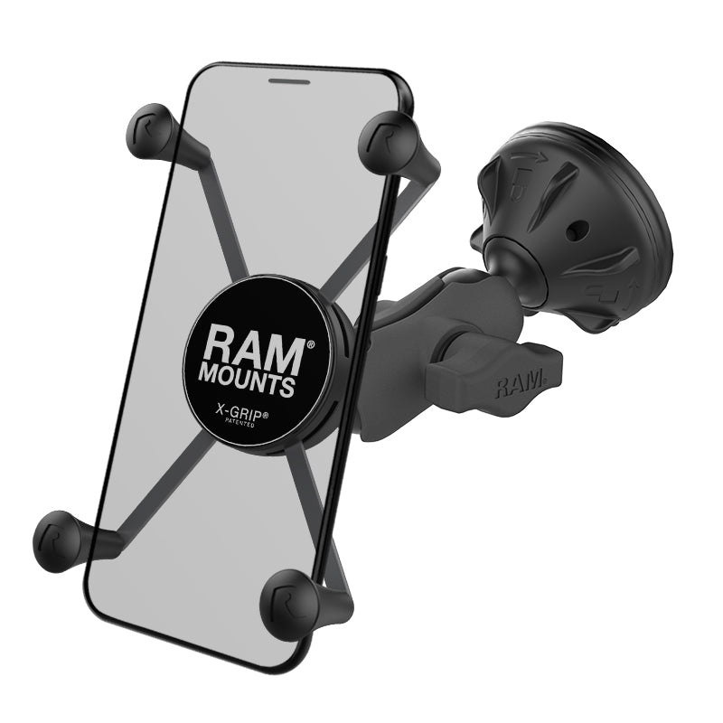 RAM® X-Grip®大型手机底座，带复合吸盘底座