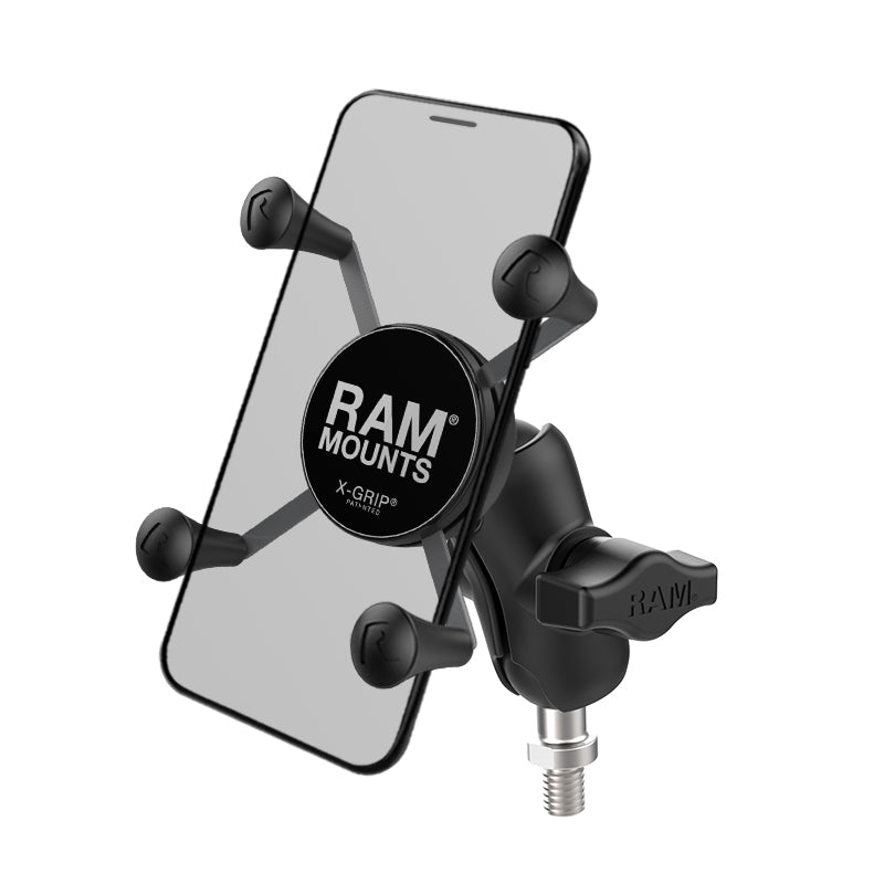 RAM® X-Grip®手机底座，带3/8英寸-16螺纹球座
