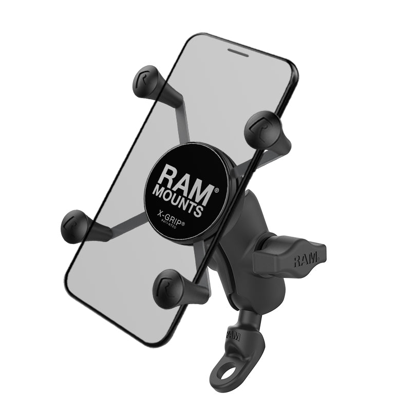 RAM® X-Grip®手机支架，带9 mm成角螺栓头适配器-复合材料