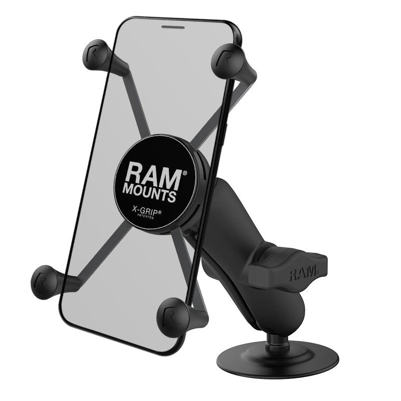 RAM® X-Grip®大型手机底座，带柔性粘合剂底座