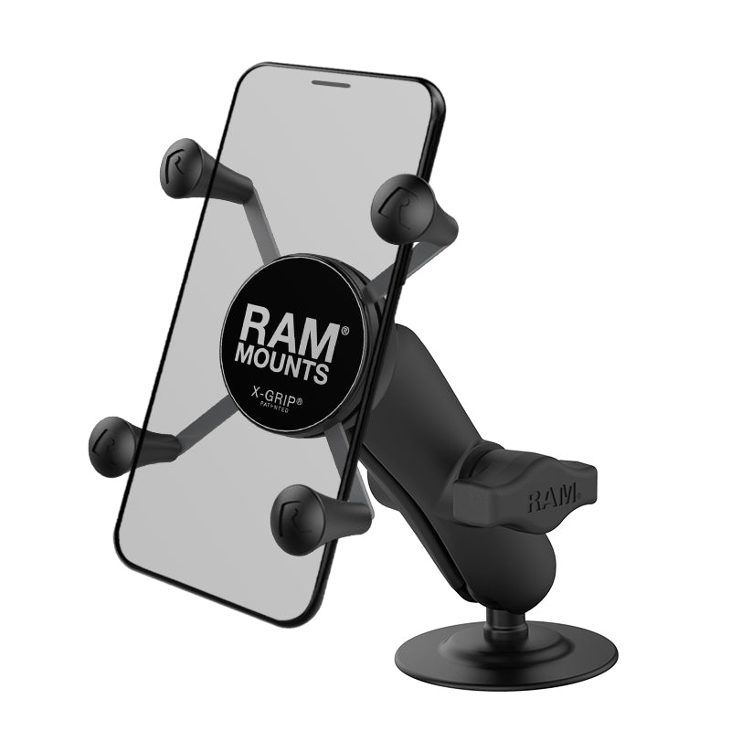 带有柔性粘合剂底座的RAM® X-Grip®手机底座