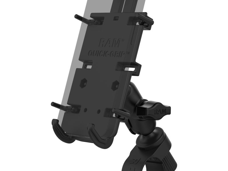RAM® Quick-Grip™ XL Phone Mount with RAM® Tough-Strap™ Handlebar Base