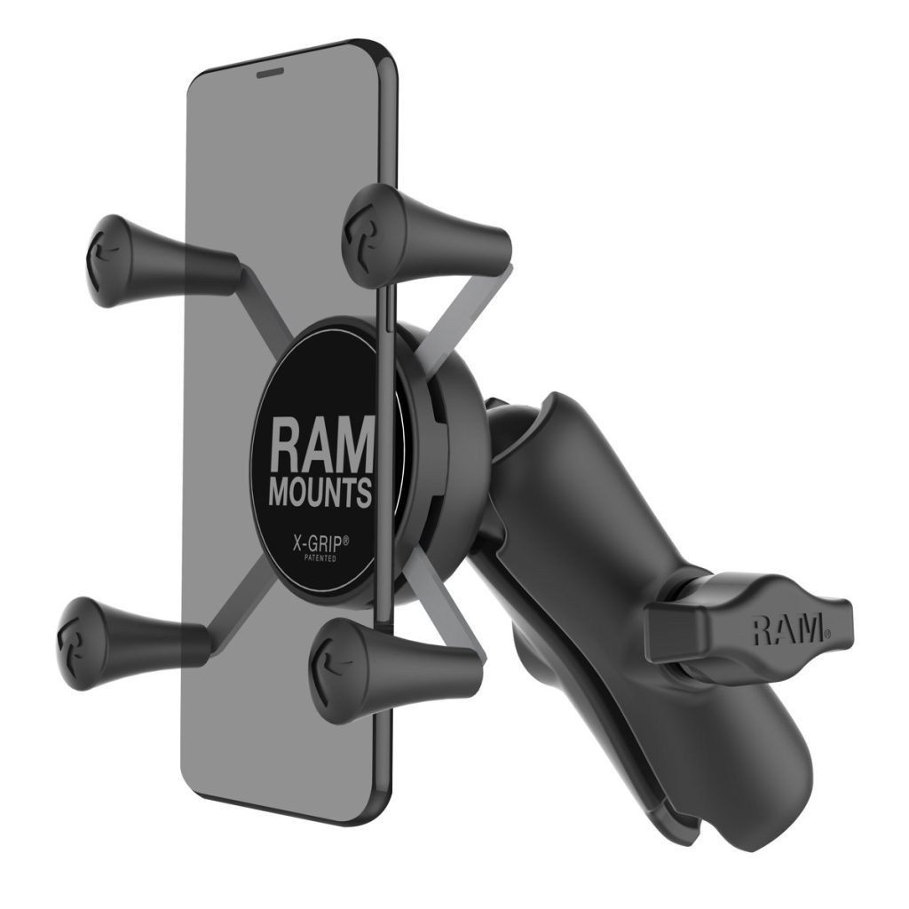 RAM® X-Grip®手机支架，带复合材料双插槽臂
