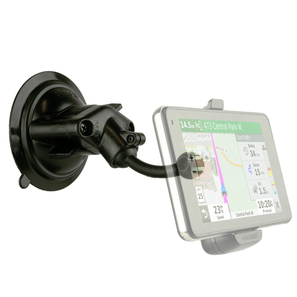 RAM® Twist-Lock™吸盘支架，带17毫米Garmin Ball（Drive +更多）